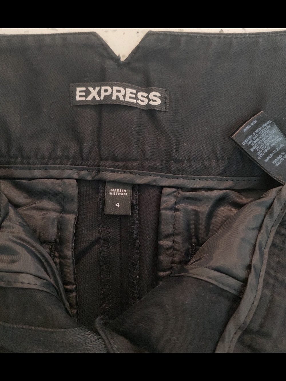 Express Black Tailored Cuffed Shorts - Picture 3 of 3